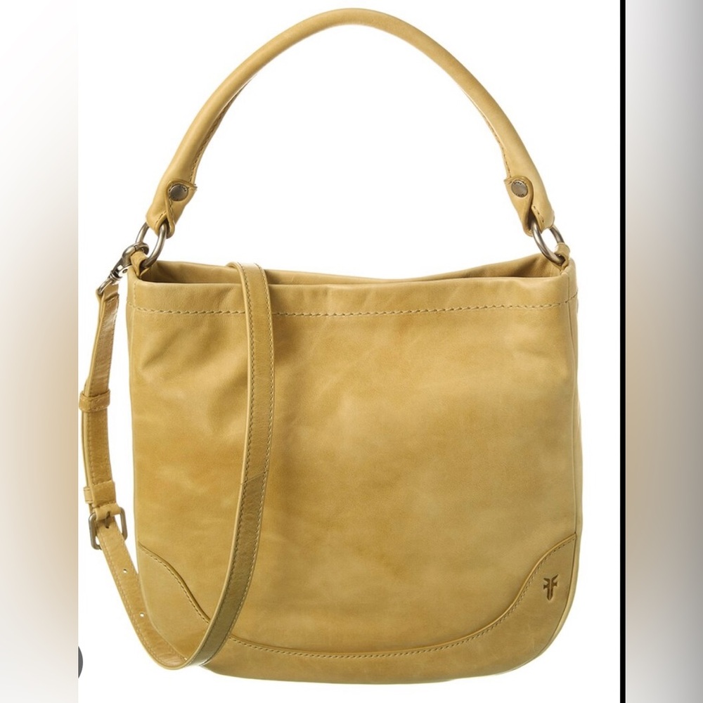 Frye Melissa Leather Hobo Bag, Linen